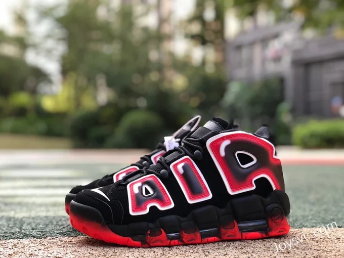 Nike Air More Uptempo 96 Black Red Gradient 917593-100