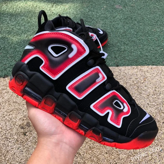 Nike Air More Uptempo 96 Black Red Gradient 917593-100