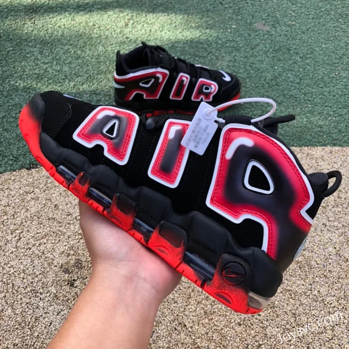 Nike Air More Uptempo 96 Black Red Gradient 917593-100