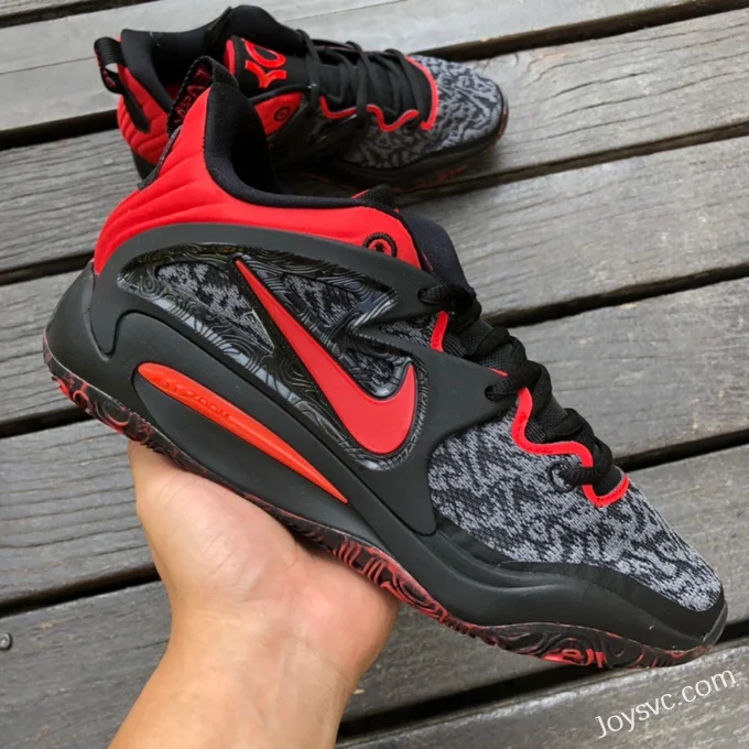 Nike KD15 EP Black Red Zoom Air Basketball Shoes DC1975-003