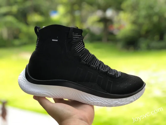 Under Armour Curry 4 Black White Basketball Shoes 3024861-001