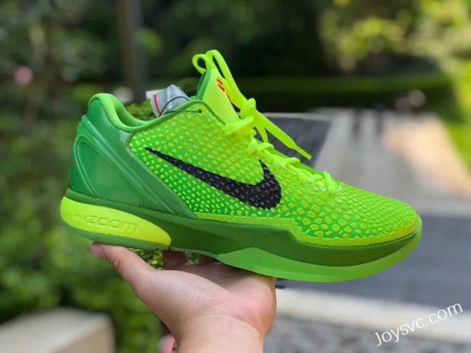 Nike Zoom Kobe 6 Grinch - Green Christmas Basketball Shoes