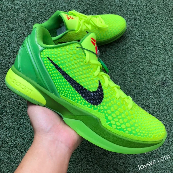 Nike Zoom Kobe 6 Grinch - Green Christmas Basketball Shoes