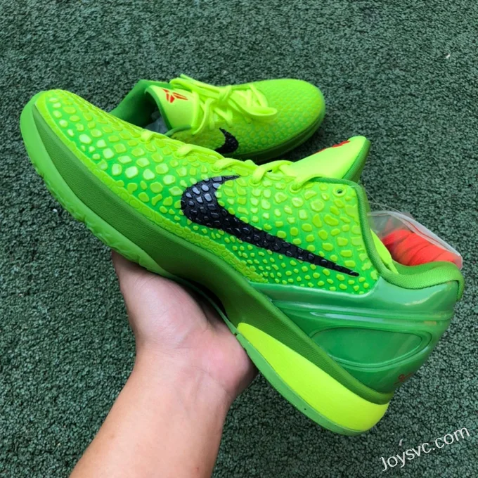 Nike Zoom Kobe 6 Grinch - Green Christmas Basketball Shoes