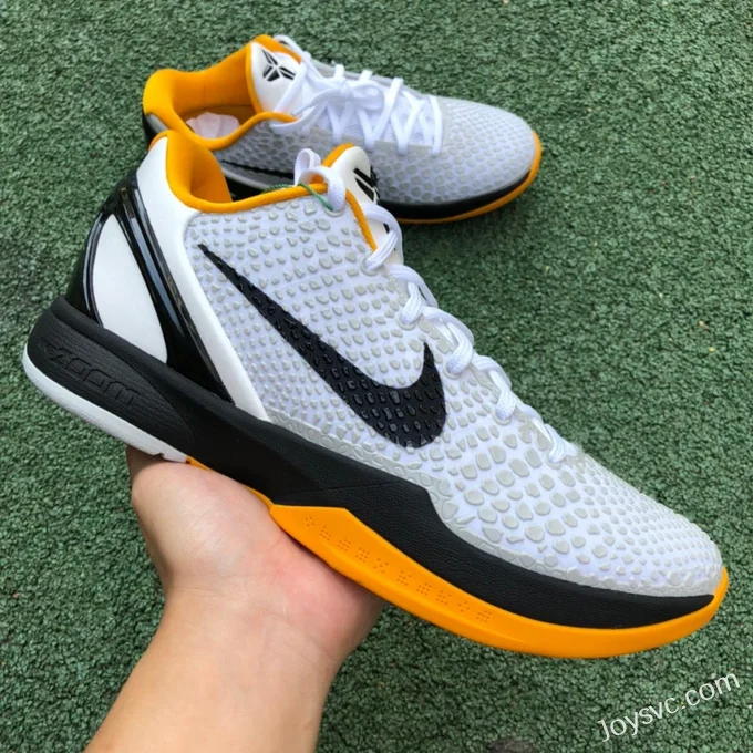 Nike Kobe 6 Protro Playoffs - White Yellow Basketball Shoes