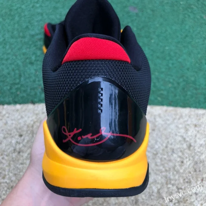 Nike Kobe 5 Bruce Lee Alt - Black Yellow Basketball Shoes