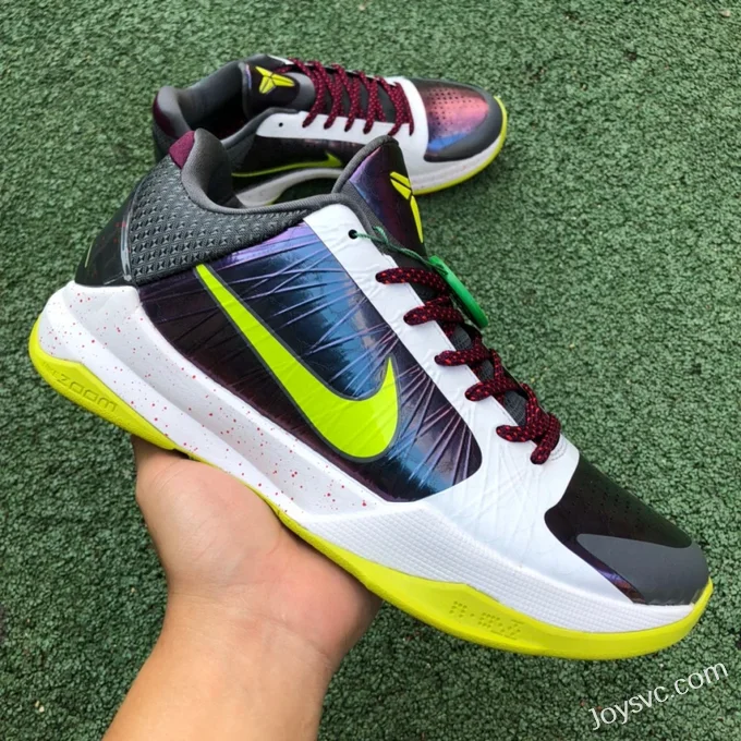 Nike Zoom Kobe 5 Joker - White Purple Green Basketball Shoes