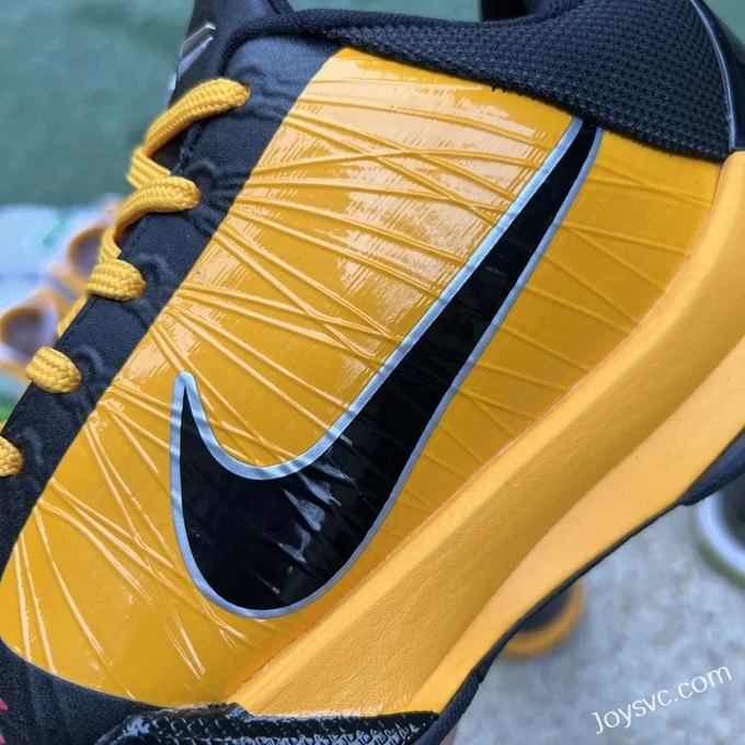 Nike Kobe 5 Bruce Lee Alt - Black Yellow Basketball Shoes