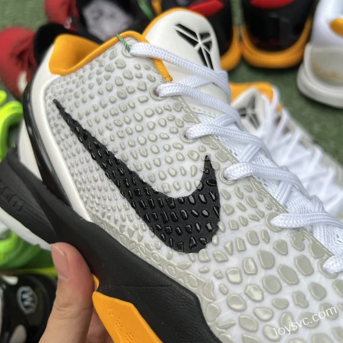 Nike Kobe 6 Protro Playoffs - White Yellow Basketball Shoes