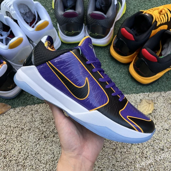 Nike Kobe 5 Protro Lakers - Purple Gold Basketball Shoes