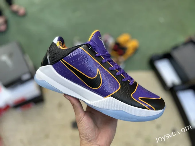 Nike Kobe 5 Protro Lakers - Purple Gold Basketball Shoes