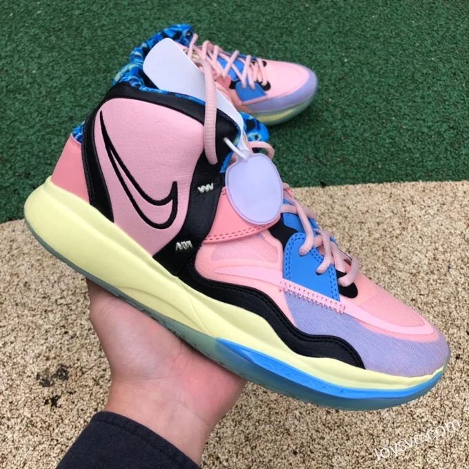 Nike Kyrie 8 Pink Yellow Blue Valentine Basketball Shoes DH5387-900