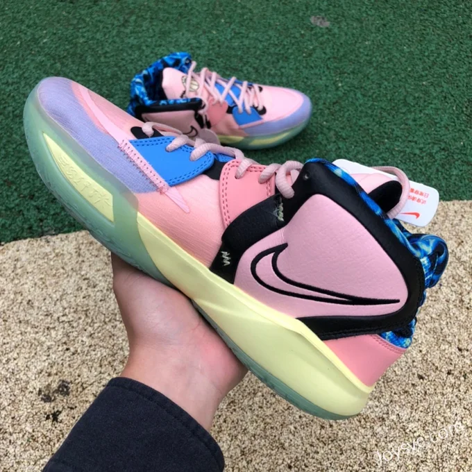 Nike Kyrie 8 Pink Yellow Blue Valentine Basketball Shoes DH5387-900