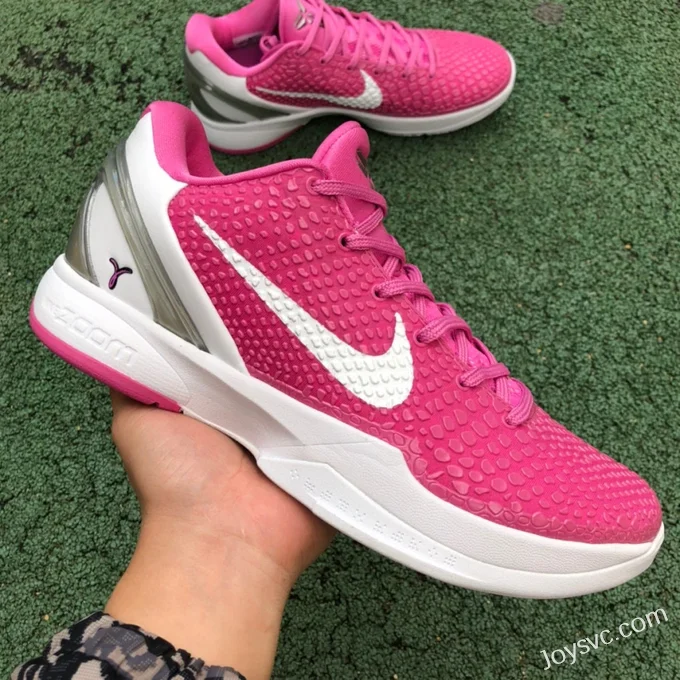 Nike Zoom Kobe 6 Think Pink - Pink Breast Cancer Awareness Basketball Shoes