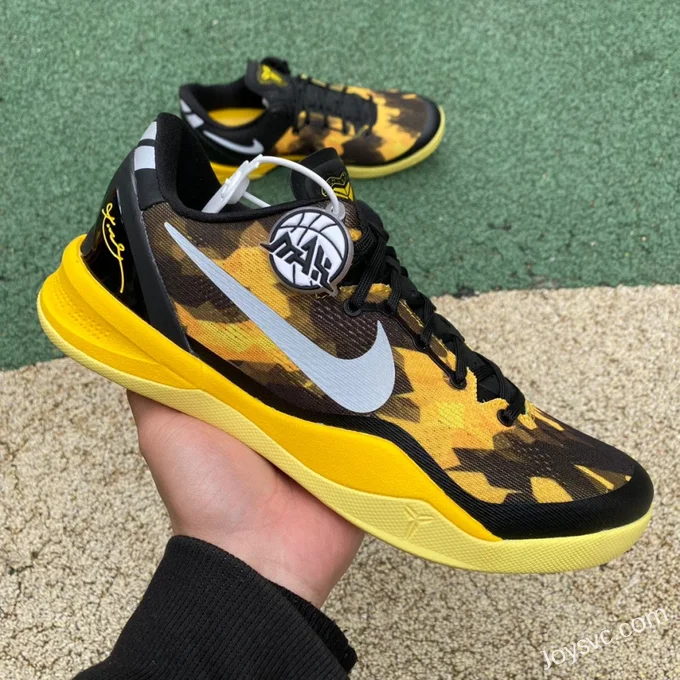 Nike Kobe 8 ZK8 - Black Yellow Basketball Shoes