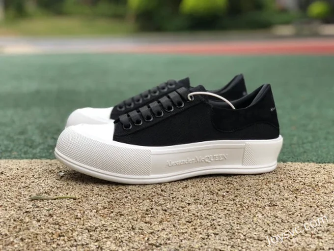 Alexander McQueen Low-Top Black White Casual Sneakers