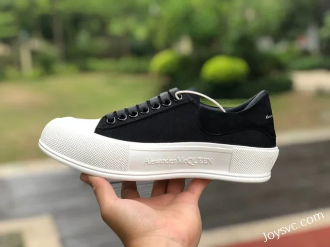 Alexander McQueen Low-Top Black White Casual Sneakers