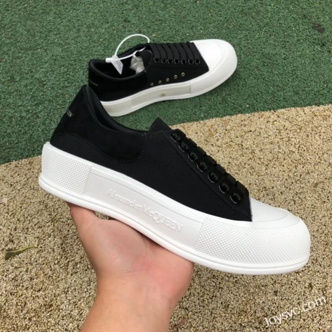 Alexander McQueen Low-Top Black White Casual Sneakers