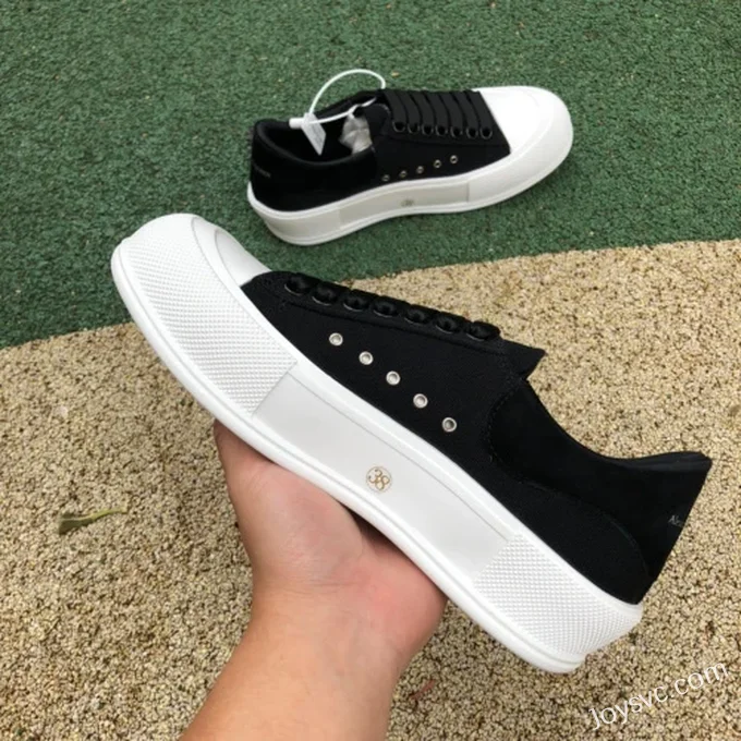 Alexander McQueen Low-Top Black White Casual Sneakers