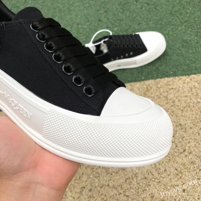 Alexander McQueen Low-Top Black White Casual Sneakers