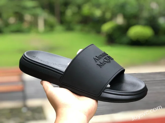 Alexander McQueen Pool Black Slides