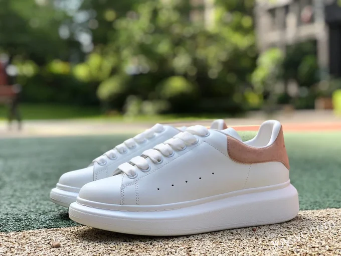 Alexander McQueen Pink Velvet Sneakers