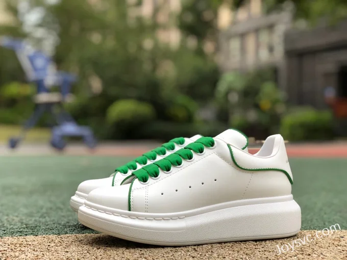 Alexander McQueen White Green Line Sneakers