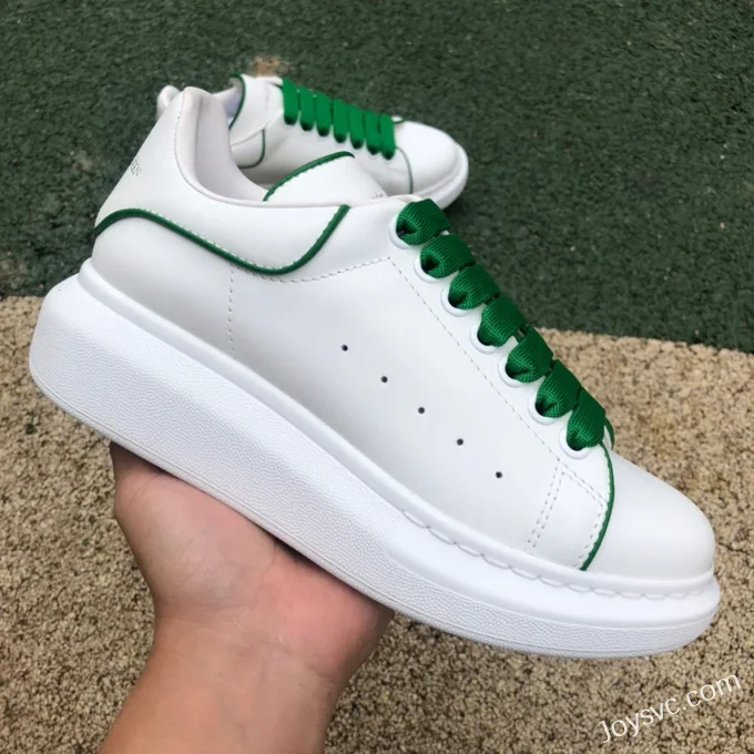 Alexander McQueen White Green Line Sneakers