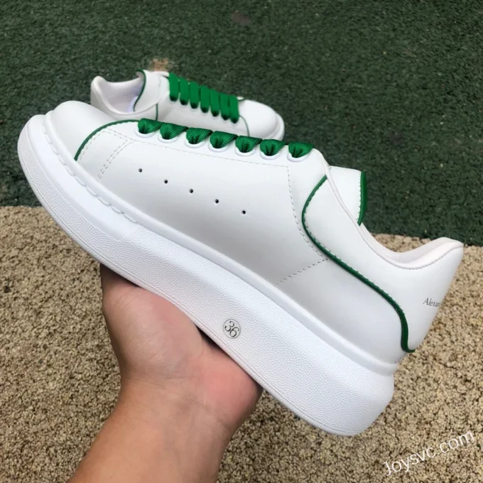 Alexander McQueen White Green Line Sneakers