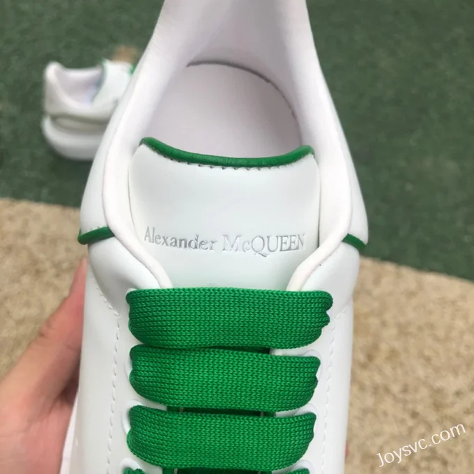 Alexander McQueen White Green Line Sneakers