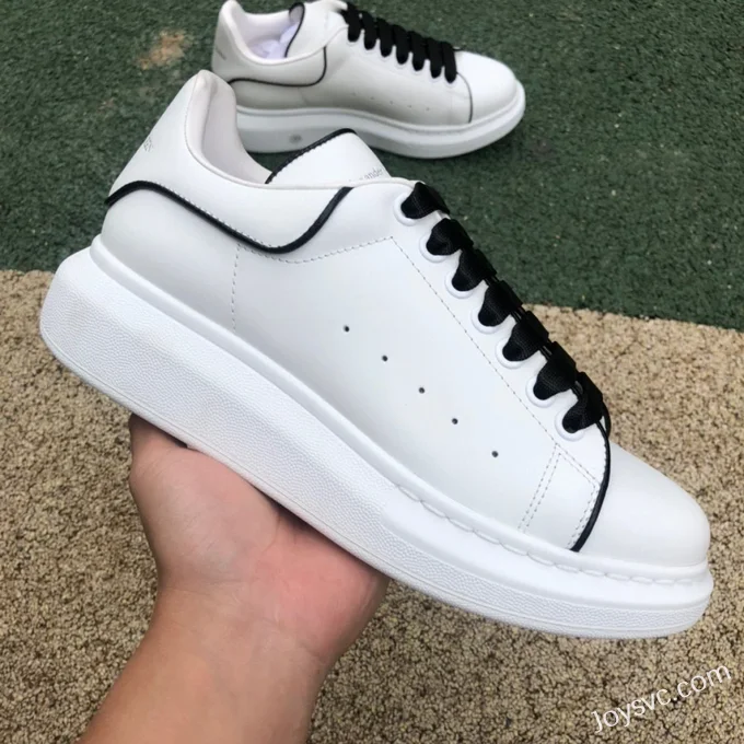 Alexander McQueen White Black Stripe Sneakers