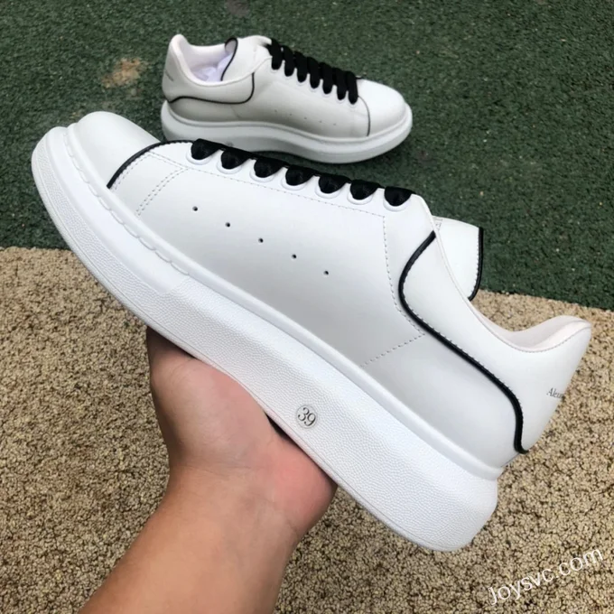 Alexander McQueen White Black Stripe Sneakers