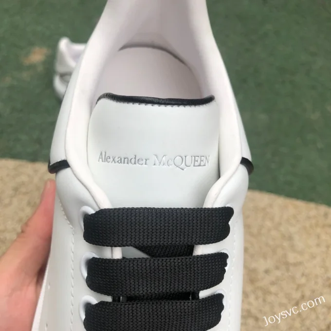 Alexander McQueen White Black Stripe Sneakers