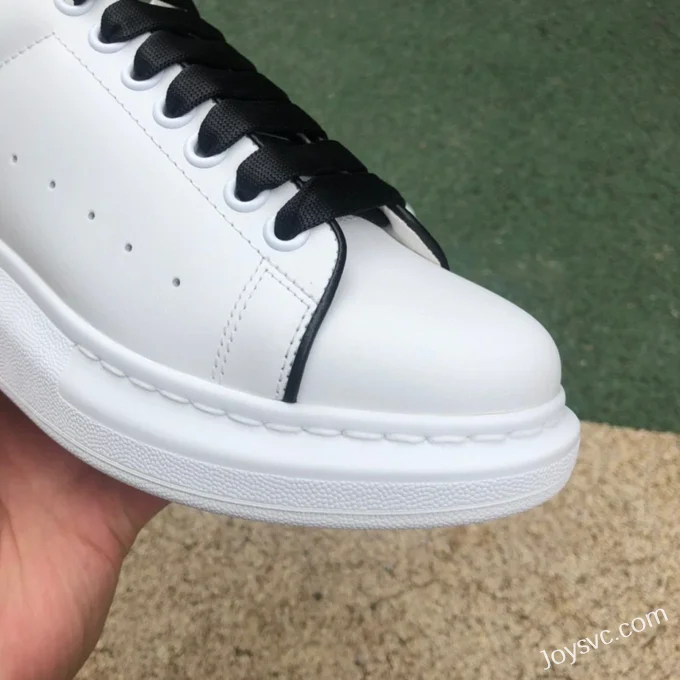 Alexander McQueen White Black Stripe Sneakers