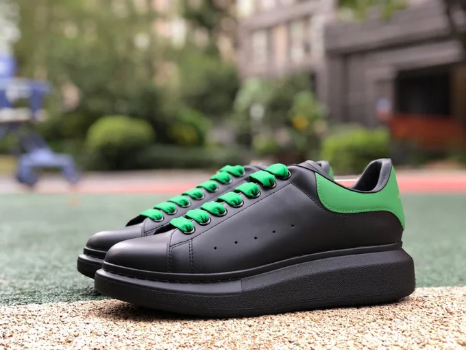 Alexander McQueen Black Green Sneakers