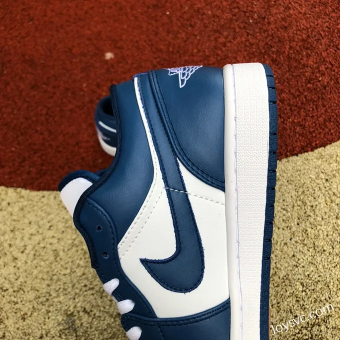 Air Jordan 1 DC0774-114 White Blue Navy Low-Top