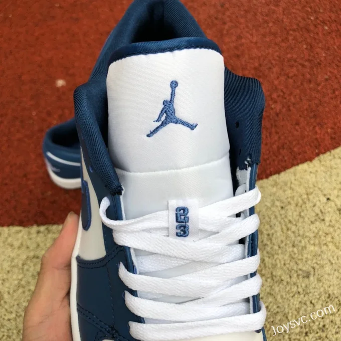 Air Jordan 1 DC0774-114 White Blue Navy Low-Top