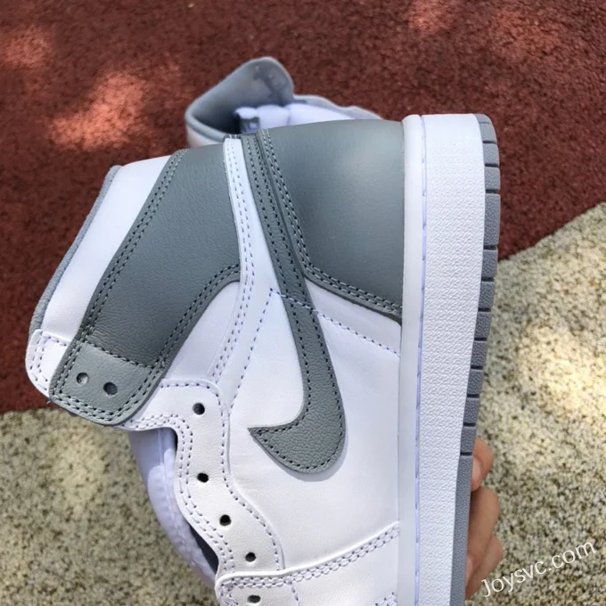 Air Jordan 1 High 555088-037 Grey White Stealth Cost-Effective Version