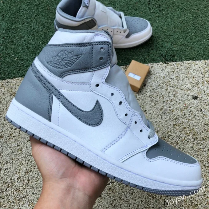 Air Jordan 1 High 555088-037 Grey White Stealth Retro