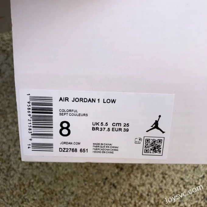 Air Jordan 1 Low DZ2768-651 Pink Purple Easter Retro