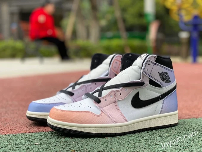 Air Jordan 1 High DX0054-805 White Purple Gradient Retro