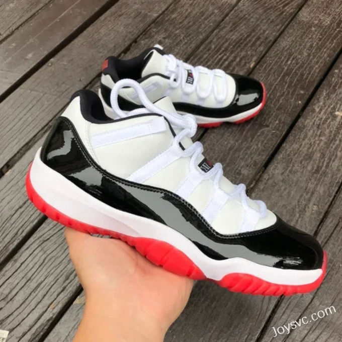 Air Jordan 11 Low Black Red AV2187-160