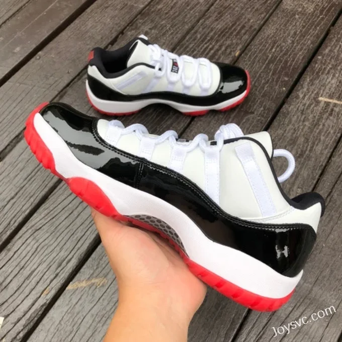 Air Jordan 11 Low Black Red AV2187-160