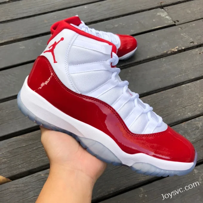 Air Jordan 11 Retro Cherry White Red High Top CT8012-116