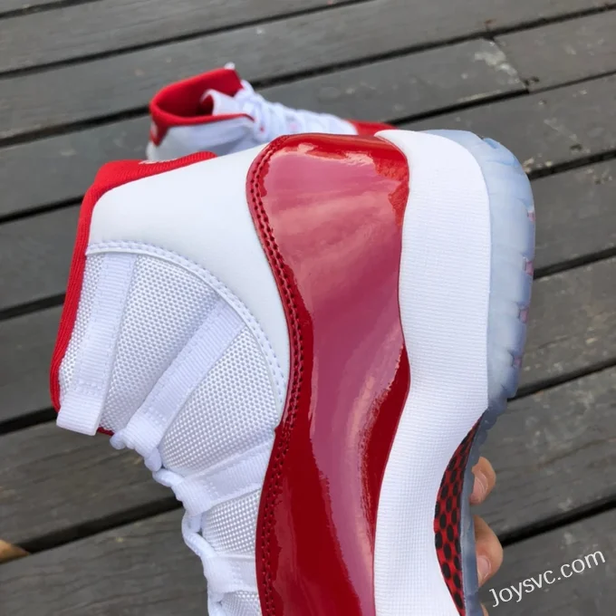 Air Jordan 11 Retro Cherry White Red High Top CT8012-116