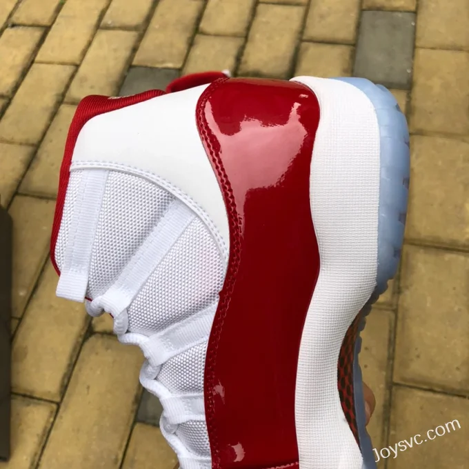 Air Jordan 11 Retro Cherry White Red High Top CT8012-116