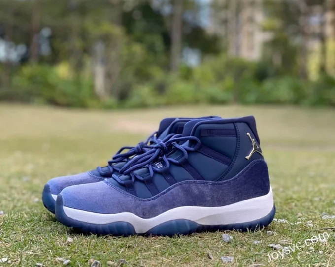 Air Jordan 11 Midnight Navy Velvet High Top AR0715-441