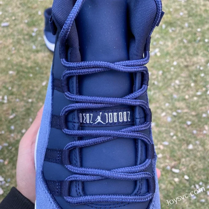 Air Jordan 11 Midnight Navy Velvet High Top AR0715-441