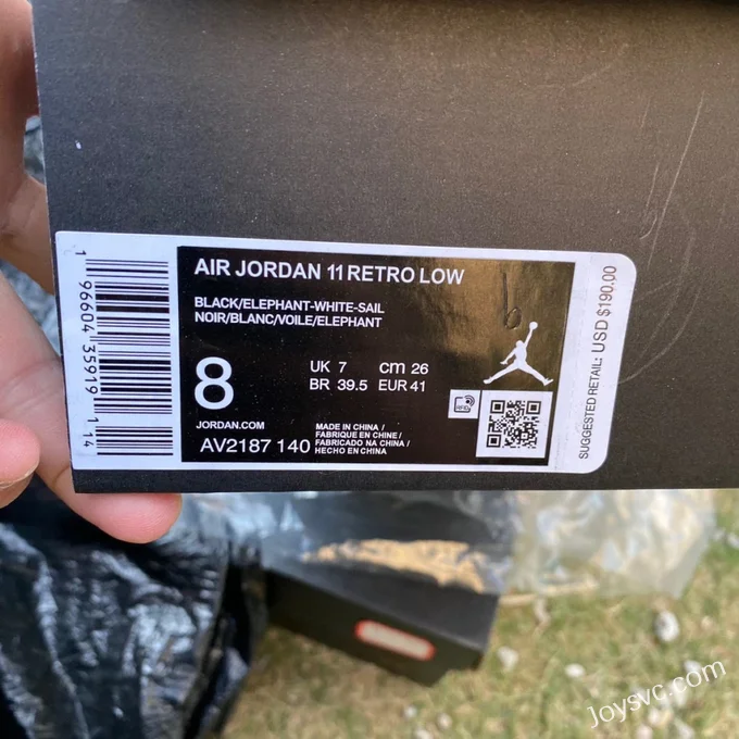 Air Jordan 11 Low Elephant AV2187-140