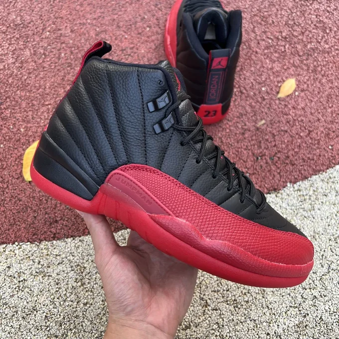 Air Jordan 12 Flu Game Black Red 130690-002